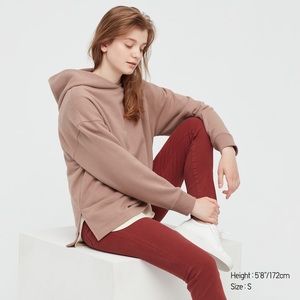 Uniqlo Women Sweat Slit Long-Sleeve Pullover Hoodie